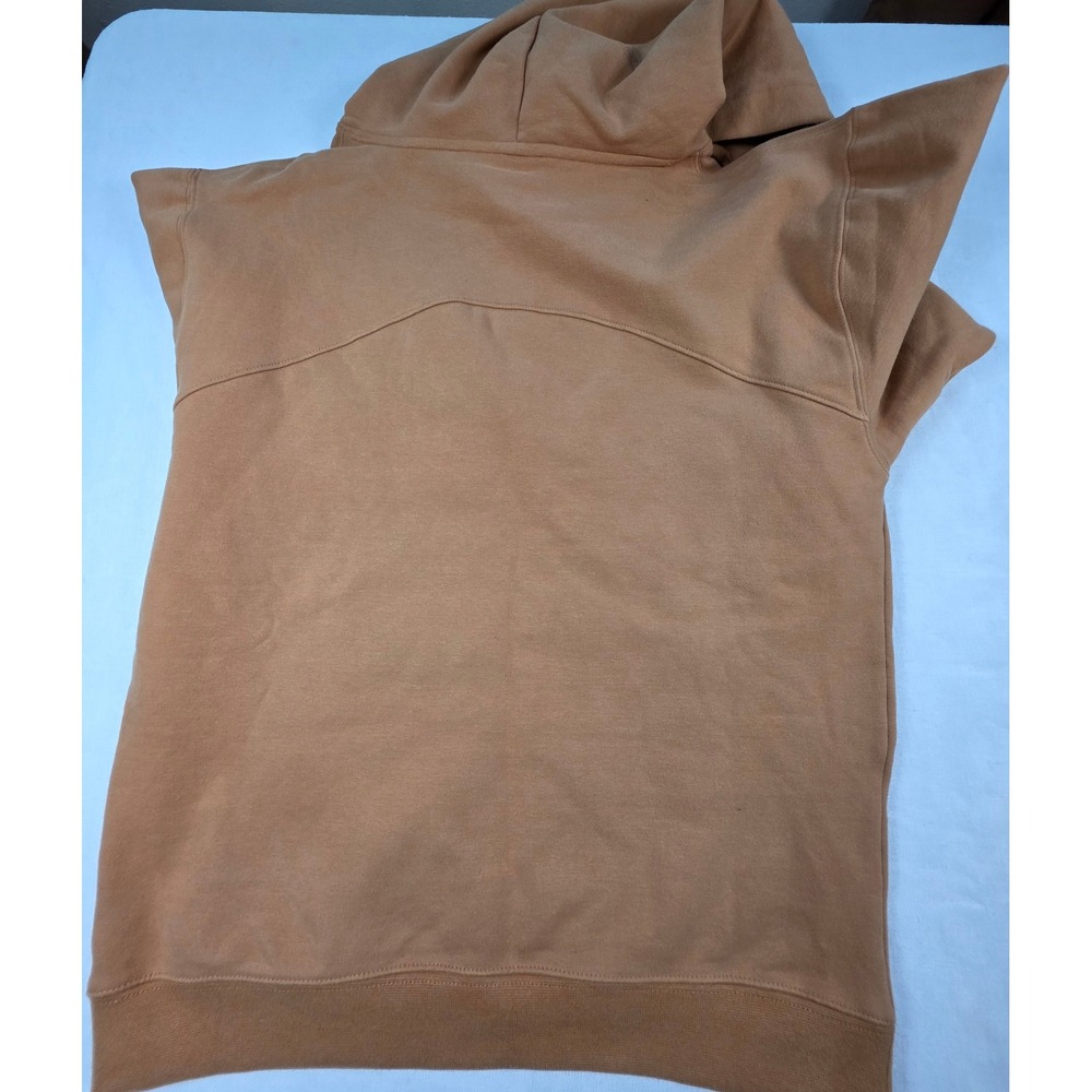1st Phorm Hoodie Mens Medium Tan Pullover Gym Workout Athleisure gorpcore street - Picture 4 of 9